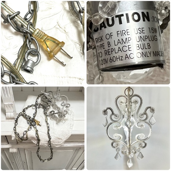 Hanging Chandelier Jewel Beaded Ceiling Pendant Light Shade - Picture 14 of 16